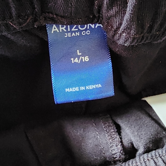 Arizona Youth Black casual pants Joggers With pockets & Drawstring - Picture 3 of 6